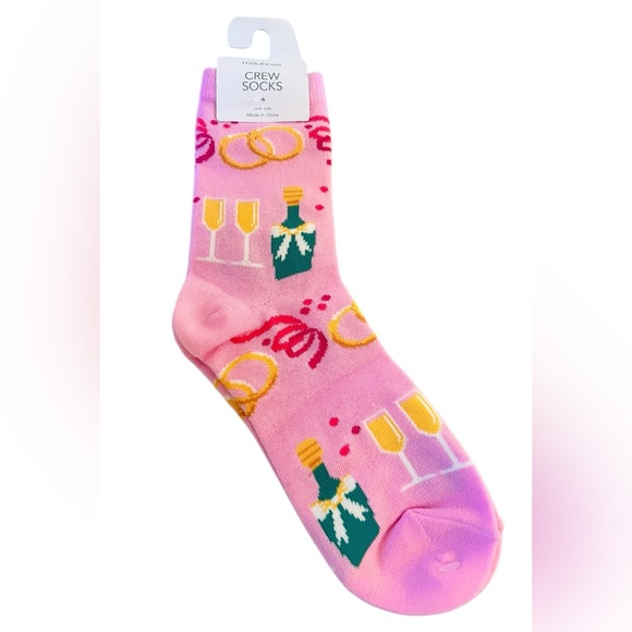 Maurices Pink Celebration of Love Crew Socks - Picture 2 of 3